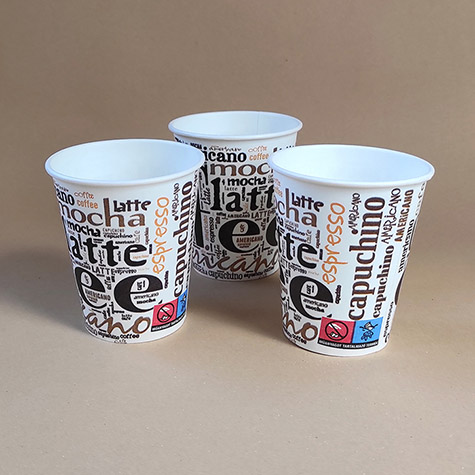 235 ml-es Cafe Coffee Standard Ital-automatás Papírpohár (8oz)